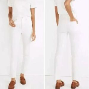 NEW Madewell The High-Rise Perfect Vintage Jean in Tile White, 28‎